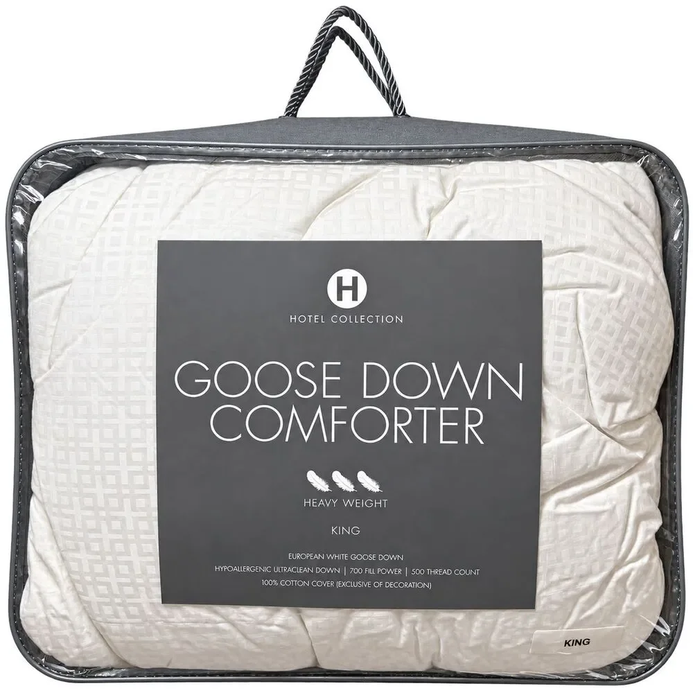 Hotel Collection White Goose Down Comforter King Heavyweight 700Fill Power $1300